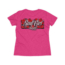 Load image into Gallery viewer, SoufGirl (Camo) Brick Women's Heather Wicking Tee