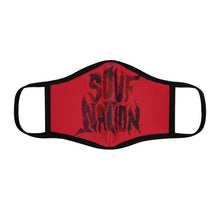 Load image into Gallery viewer, souf nation s1 (fury camo) Fitted mask Red