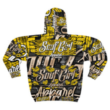 Load image into Gallery viewer, SoufGirl Apparel Camo Split Zip Hoodie (Yellow/Black)