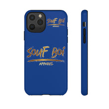 Load image into Gallery viewer, (Gold) Soufboi Apparel Tough Phone Case (Blue)