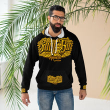 Load image into Gallery viewer, Soufboi gold Gold Member Bricks AOP Unisex Pullover Hoodie
