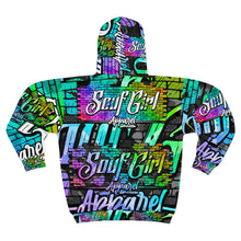 Load image into Gallery viewer, SoufGirl Apparel Camo Split Zip Hoodie (Rainbow)
