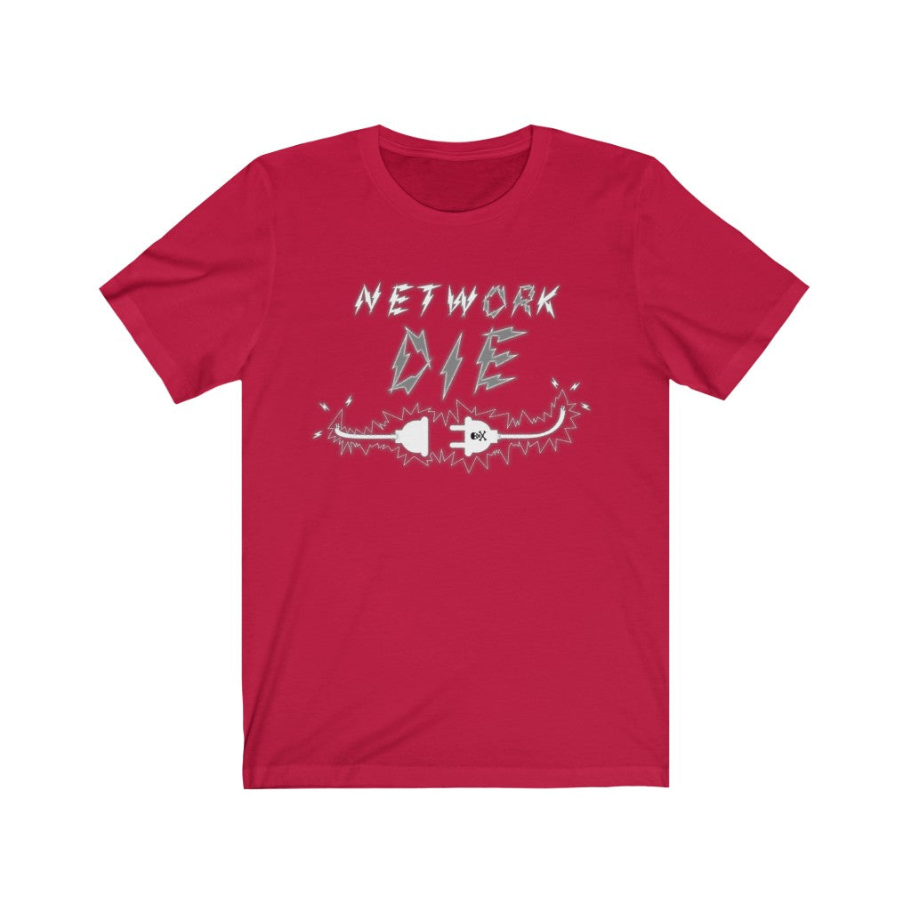 Network Or Die Tee (Grayscale)