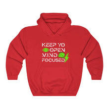 Load image into Gallery viewer, Keep YO eyes open White - green hoodie
