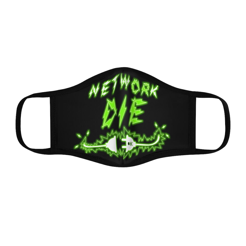 Network Or Die Fitted Mask (All Green)