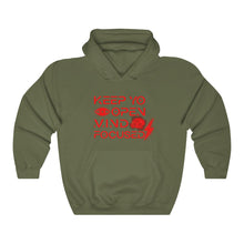Load image into Gallery viewer, Keep YO eyes open all red hoodie
