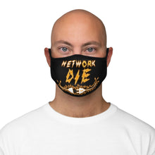 Load image into Gallery viewer, Network Or Die Fitted Mask (Orange )
