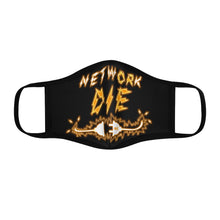 Load image into Gallery viewer, Network Or Die Fitted Mask (Orange )
