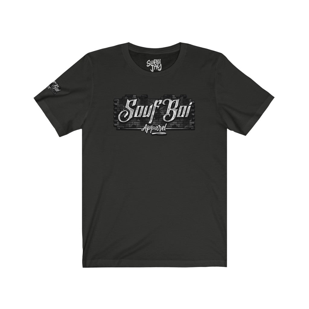 (Camo) Brick Soufboi Apparel Unisex Jersey Short Sleeve Tee (Right Sleeve Patch)
