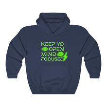 Load image into Gallery viewer, Keep YO eyes open green hoodie
