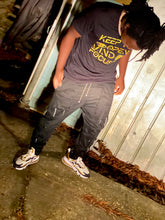 Load image into Gallery viewer, Keep Yo Eyes Open Mind Focused Gold Scratched Tee
