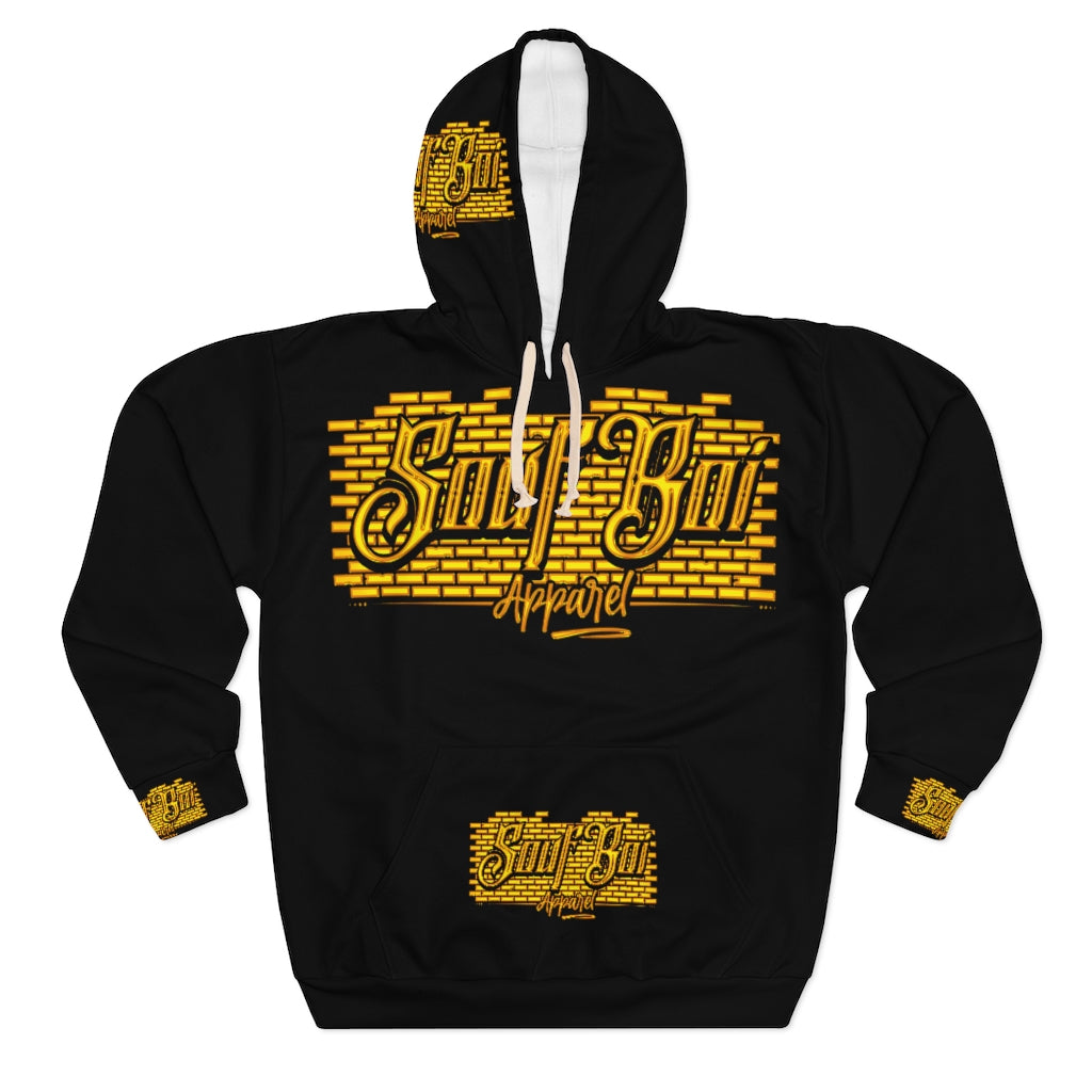 Soufboi gold Gold Member Bricks AOP Unisex Pullover Hoodie