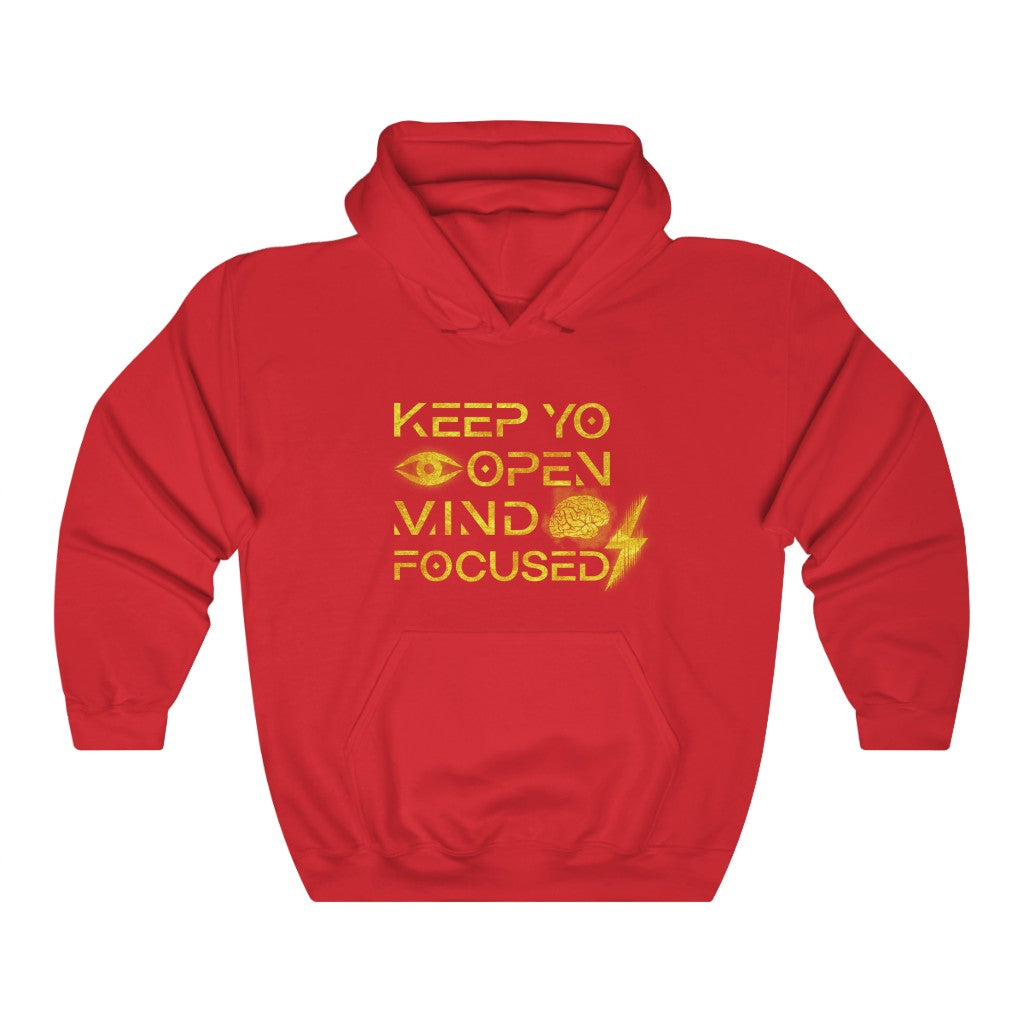 Keep YO eyes open Mind Focused Gold Scratched Hoodie