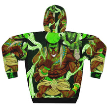 Load image into Gallery viewer, Green Souf Reacher Unisex Pullover Hoodie (Black) (all Over)
