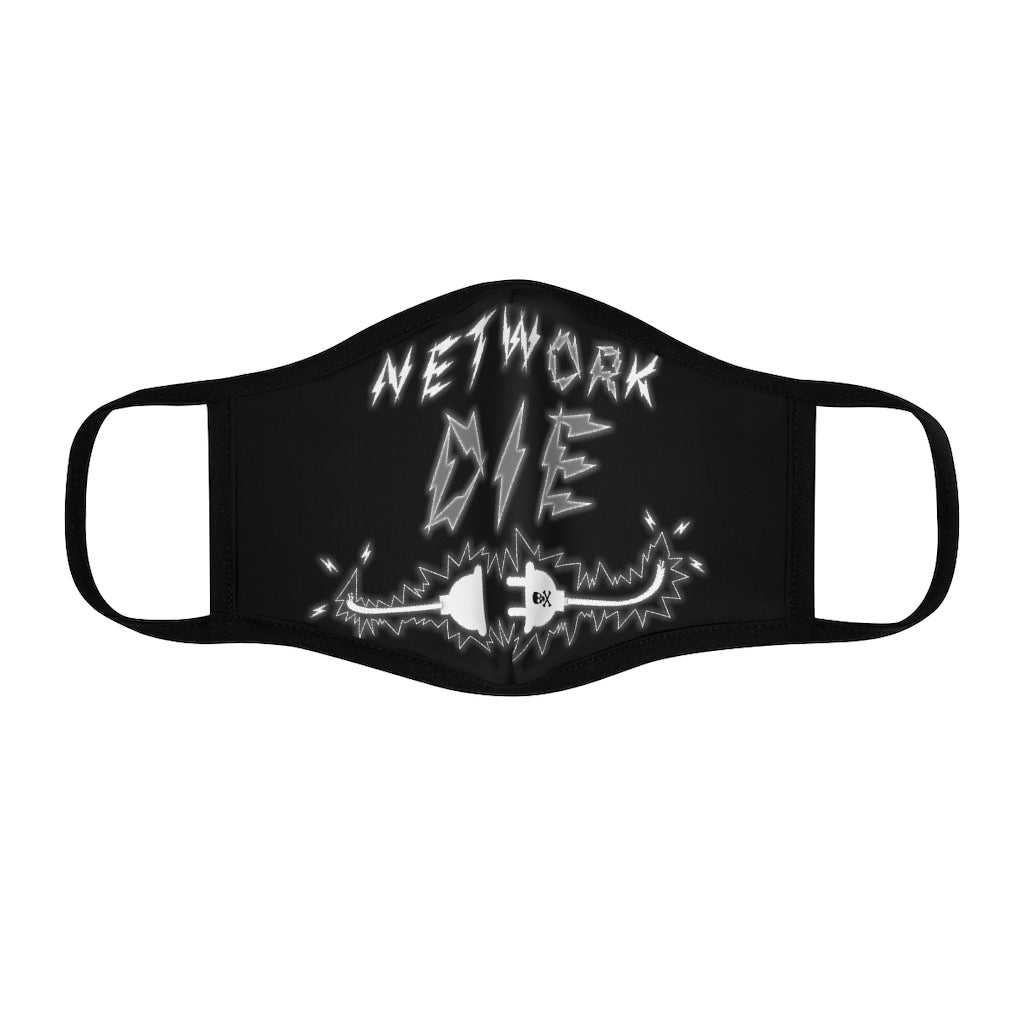 Network Or Die Fitted Mask (Grayscale)
