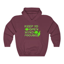 Load image into Gallery viewer, Keep YO eyes open green hoodie
