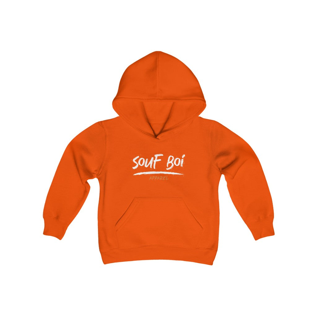 SoufBoi Kids Heavy Blend Hoodie (Original White)