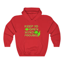 Load image into Gallery viewer, Keep YO eyes open green hoodie
