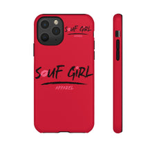 Load image into Gallery viewer, SoufGirl Apparel (Original Black) Tough Phone Case (Red)
