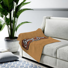 Load image into Gallery viewer, OG Brick Velveteen Plush Blanket (Brown)
