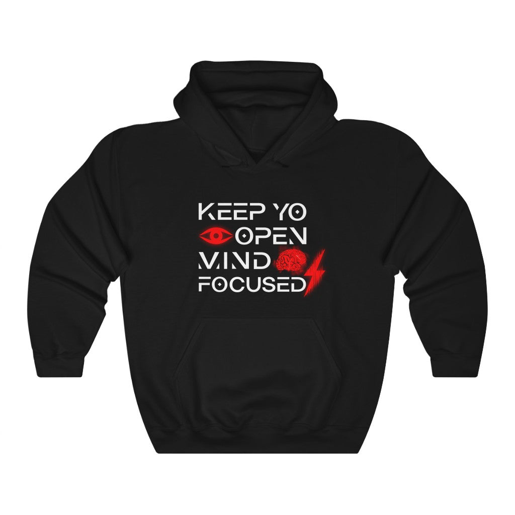 Keep YO eyes open White - red hoodie