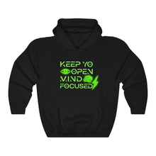 Load image into Gallery viewer, Keep YO eyes open green hoodie
